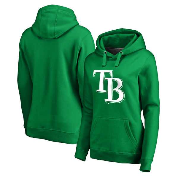 Women Tampa Bay Rays Fanatics Branded Kelly Green St. Patrick's Day White Logo Pullover Hoodie,We sell and wholesale Women Tampa Bay Rays Fanatics Branded Kelly Green St. Patrick's Day White Logo Pullover Hoodie on line form chian!